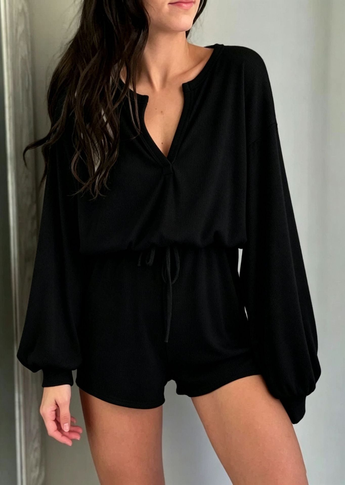 Les femmes perdent le haut occasionnel et le short ensemble de deux pièces