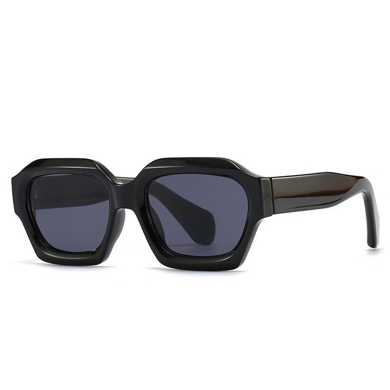 Lunettes de soleil européennes et américaines Irrégulier Polygon Trend Street Snap Modern Charm Retro Su
