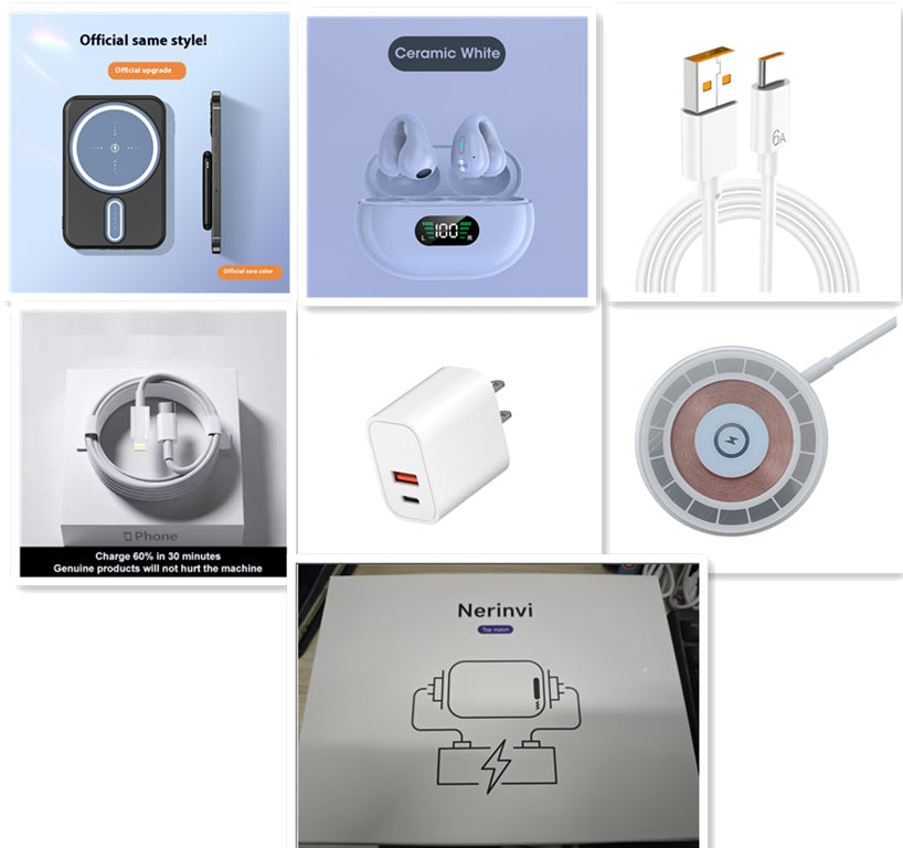 Chargeur magnétique sans fil Magsafe Power Bank 5000 MA
