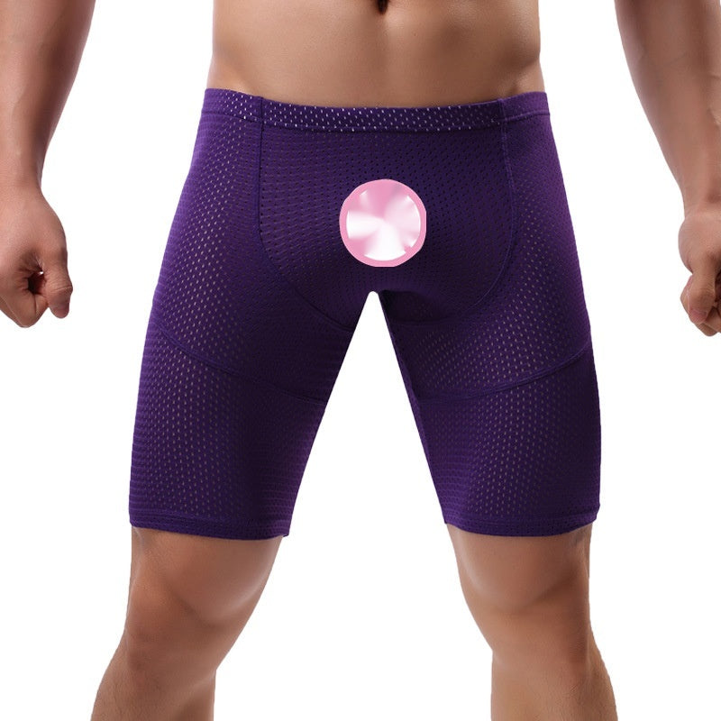 Style de mesh respirant homme d'été pour les boxeurs de sport
