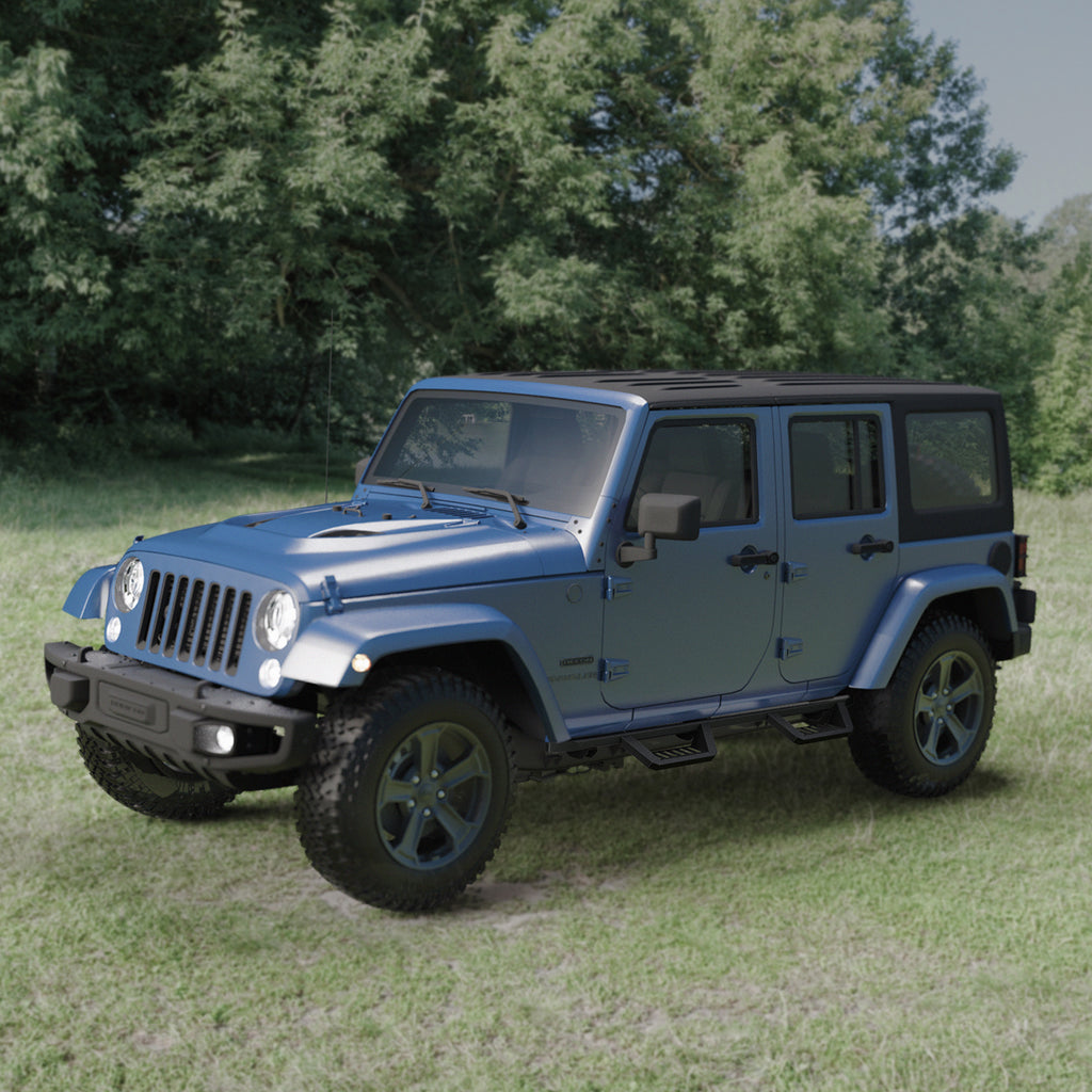 Barres Running Boards Compatibles avec Wrangler JK 4 Portes