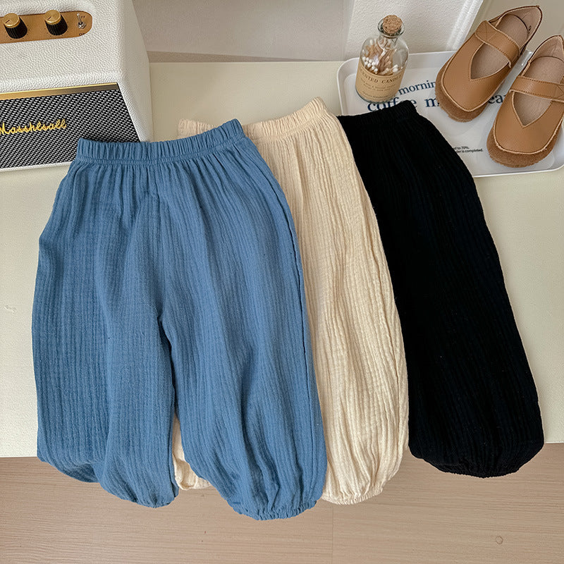Pantalon pyjama pour filles en coton mince