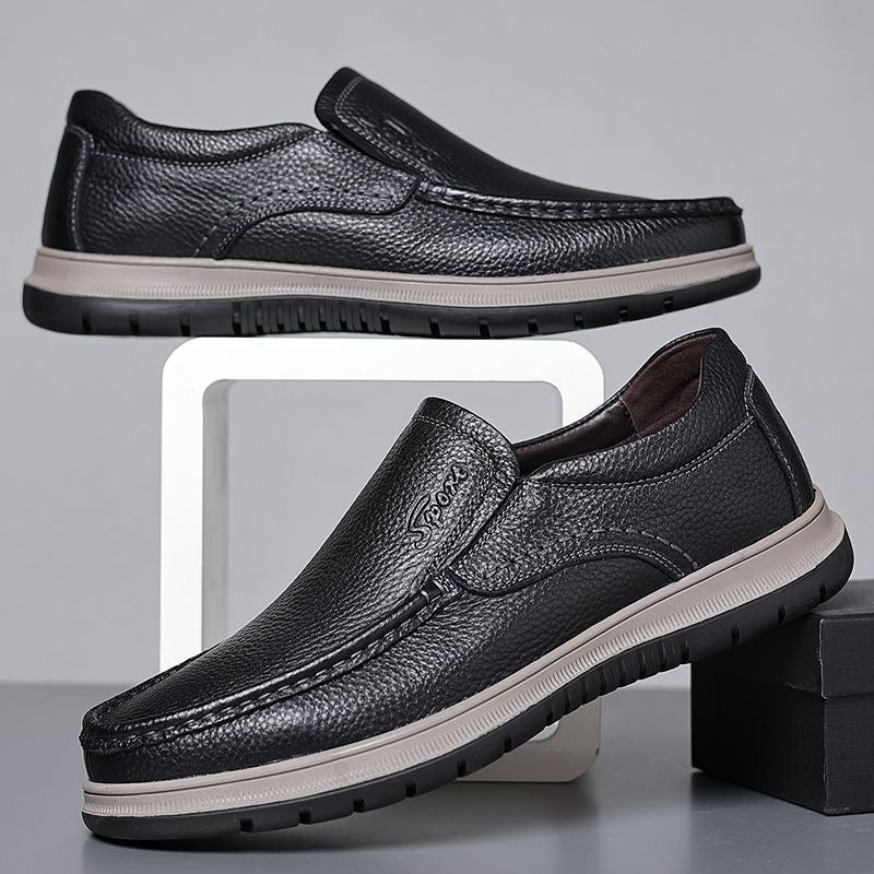 Chaussures en cuir léger étanches casual homme