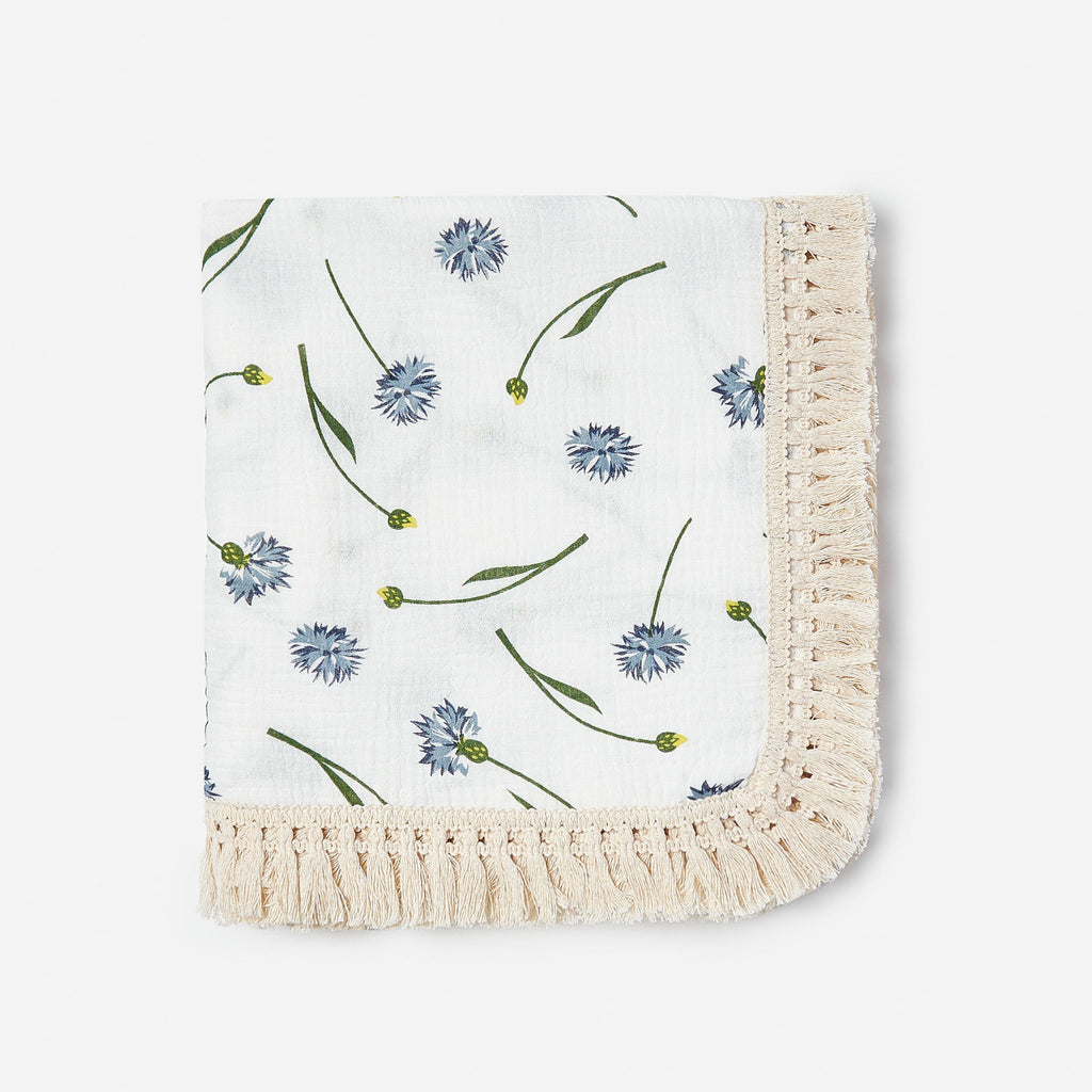 Crêpe de coton imprimé Couverture en tassel