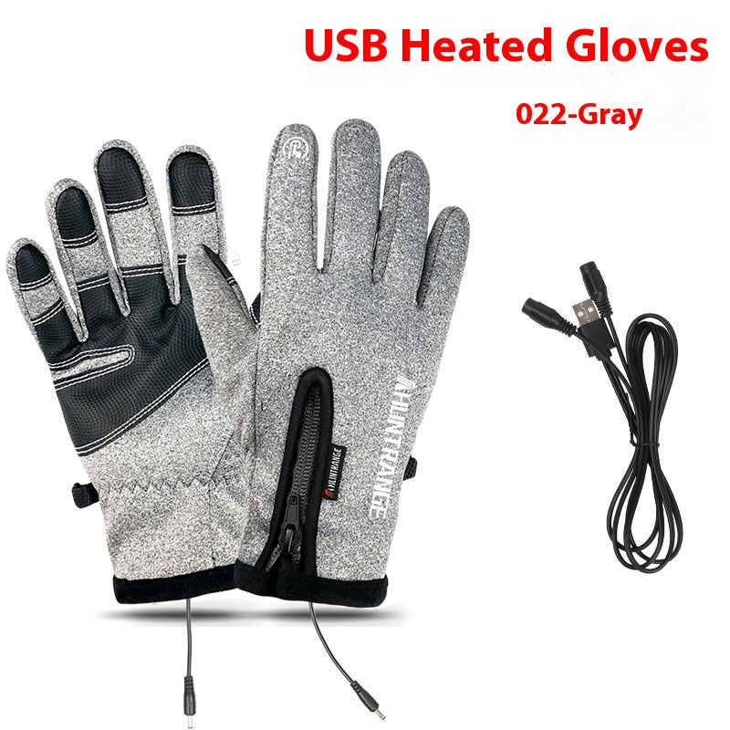 USB Chauffage électrique Gants de chauffage Winter Outdoors Sports Ski Warm Imperméable
