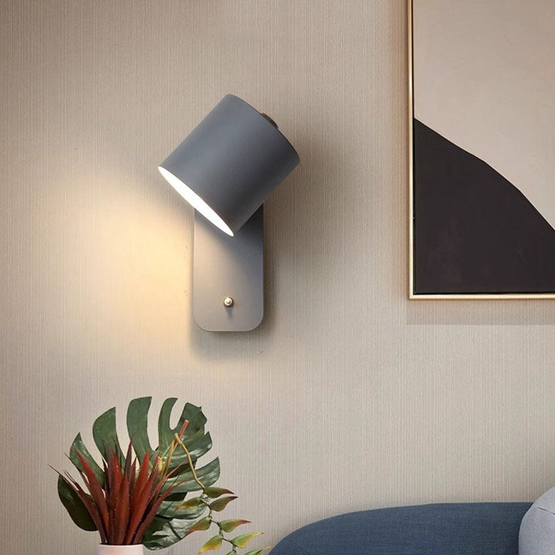 Chambre Bedside Macaron LED simple lampe murale
