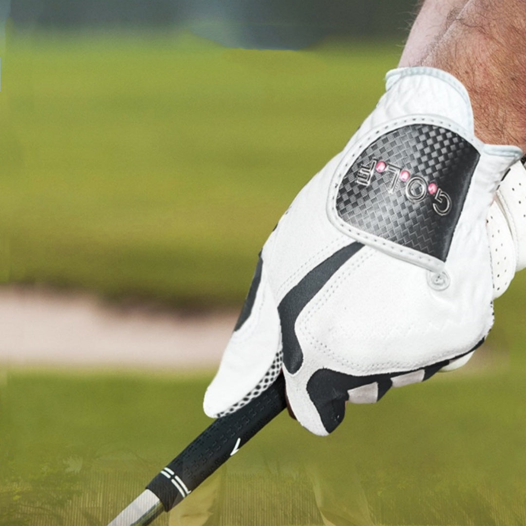Tissu en microfibre avec particules antidérapantes Gants de golf respirants