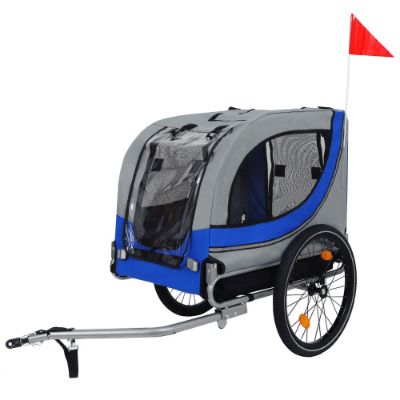 Grande remorque à vélo pliante pour chiens 120LB Capacité Transporteur d'animaux de compagnie tout-terrain
