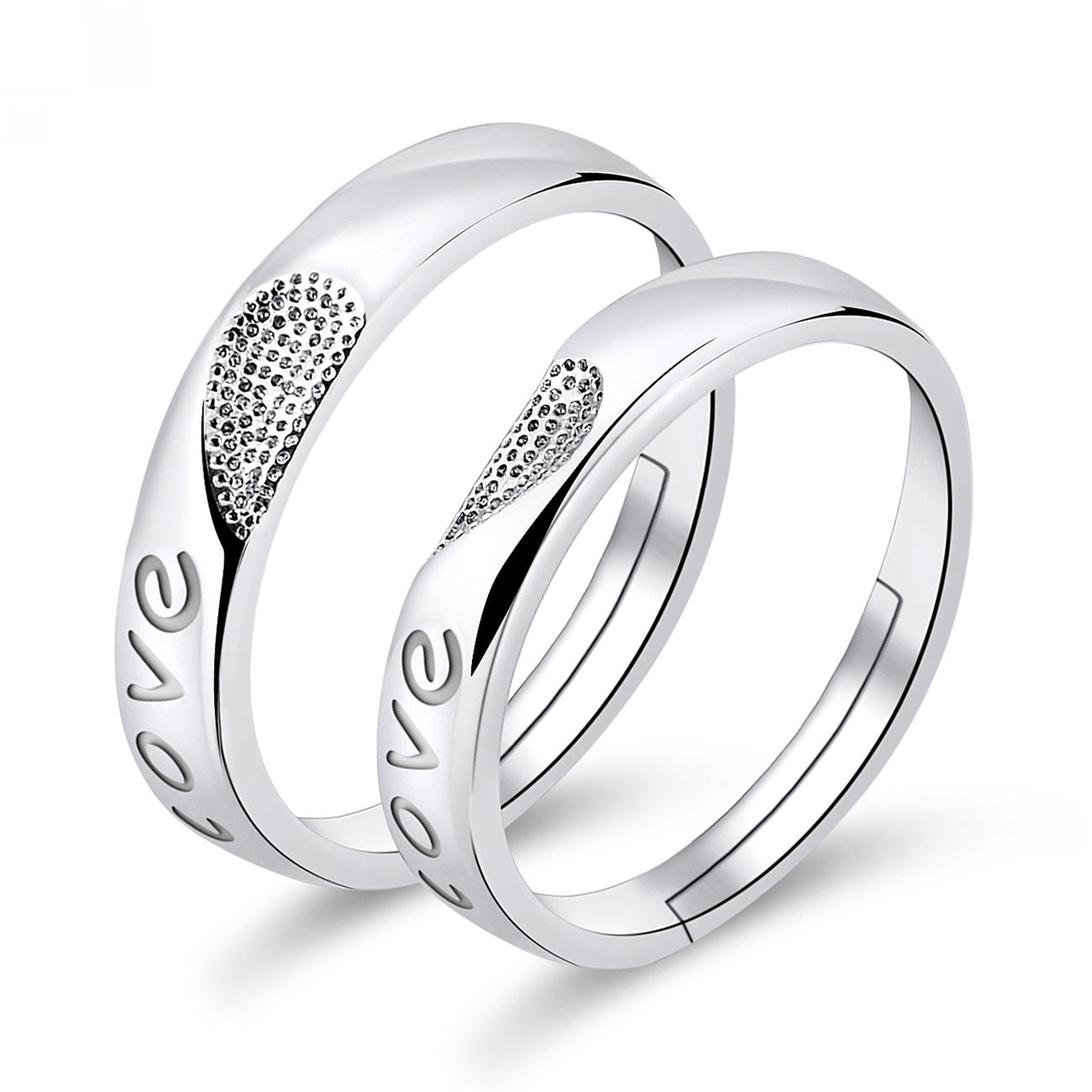 Moissanite Engagement Couple Anneaux Couple