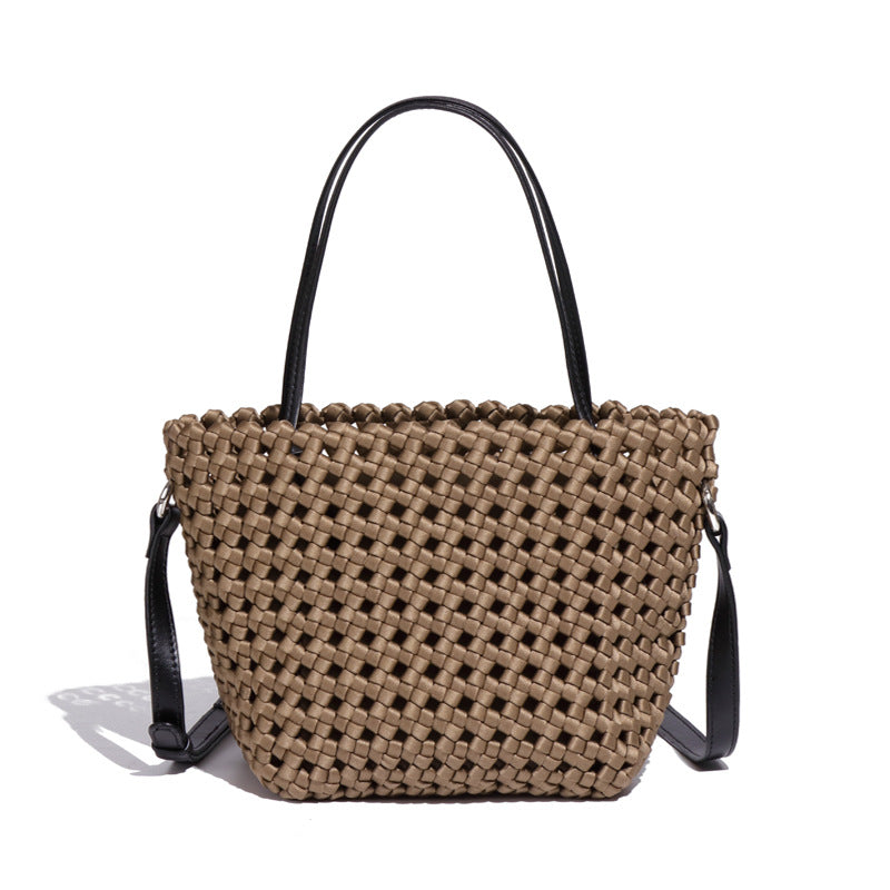 Style d'été Panier de légumes tissés Fashionable élégant sac à main Design de texture mode