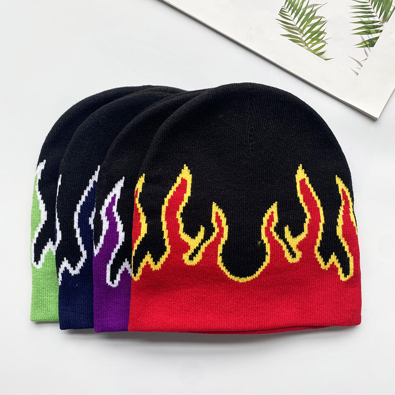 Hip-hop Street-style Flame tricoté chapeau pour les hommes