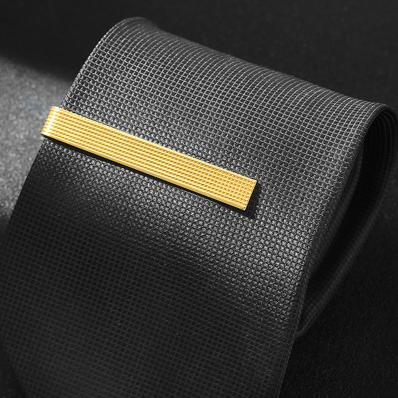 Fashionable un-mot Clip Tie couleur unie simple Elégant quotidien Mode Mariée Tie D