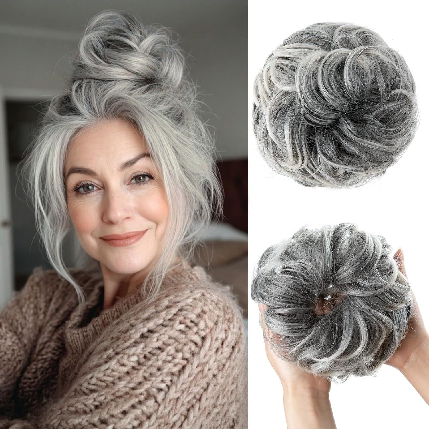 Haute température Cheveux de soie Tie femmes Bun élastique bande de cheveux
