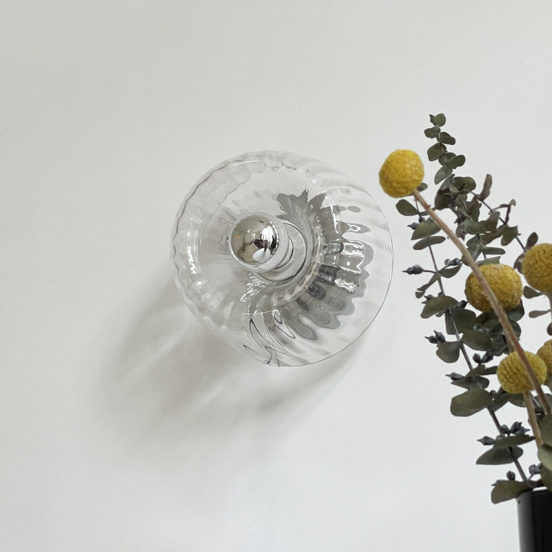 Lampe murale d'art décoratif en verre à LED moderne et moderne
