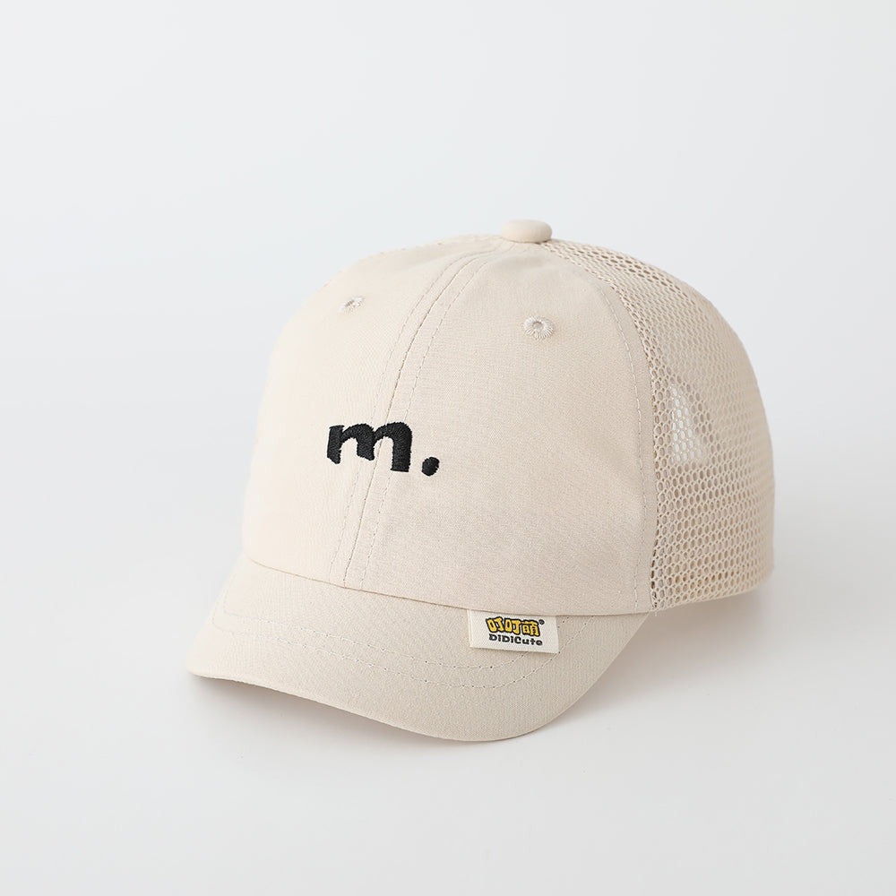 Garçon et fille bébé côté Mesh respirant lettre mignon brodé Casquette de baseball pour le printemps et