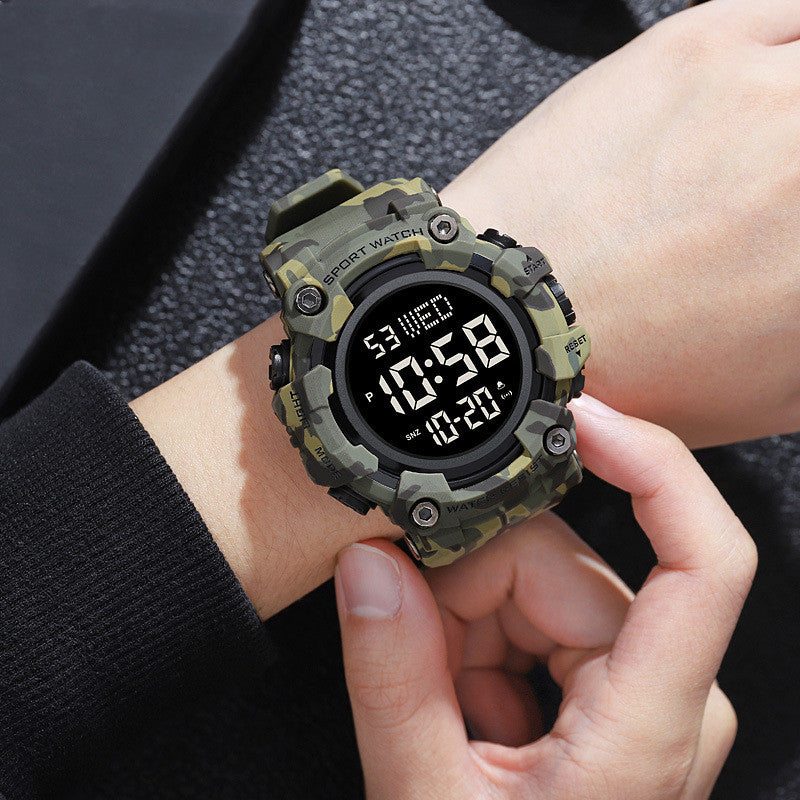 Mode Grande montre cadran pour les étudiants masculins tendance étanche