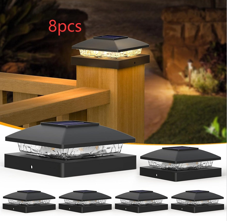 Outdoor Villa Railing LED Courtyard Dual-Color Solar Night Light