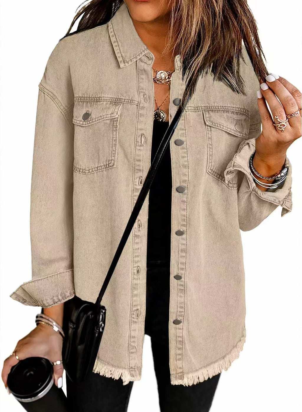 Veste Denim Lavée pour Femme