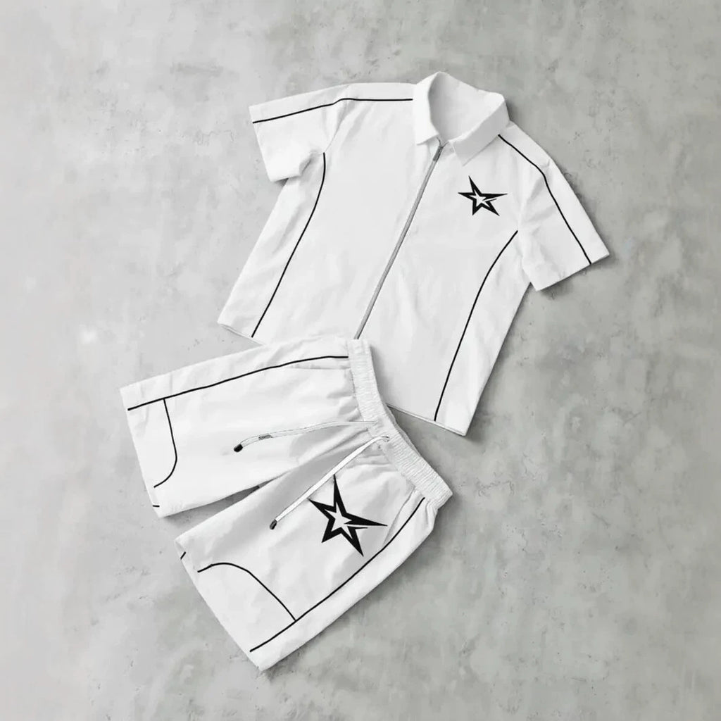 Ensemble de chemises Zip-Up Angel-Print