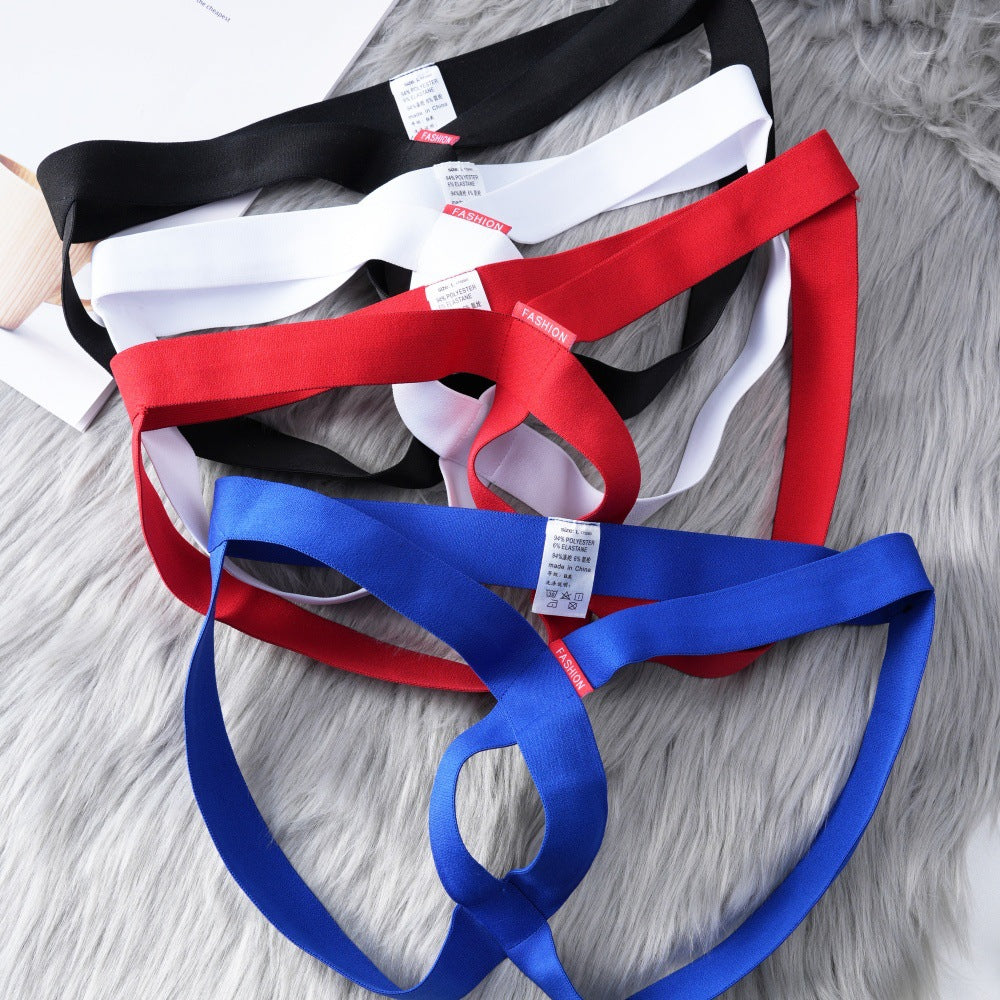 Hommes Sexy Hollowed-out slips personnalisés Stylish T-back Thongs élégants pour un bold moderne