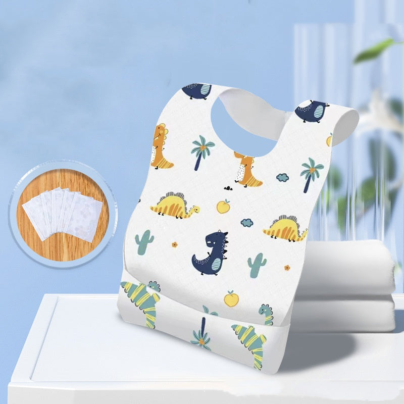 Bébé jetable Bib Emballage indépendant Serviette Salive