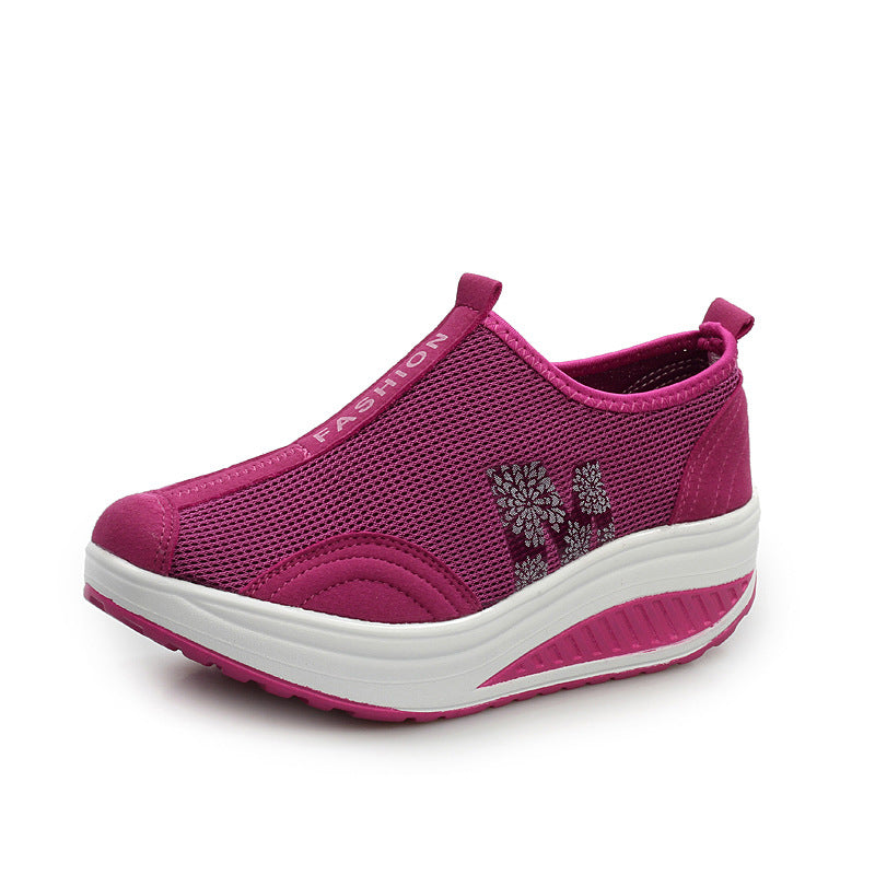 Femmes Mode Casual Mesh Platform Platform Sneakers