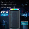 KP-562 Mini haut-parleur Bluetooth portable Subwoofer double aimant RGB éclairage sans fil carte TF
