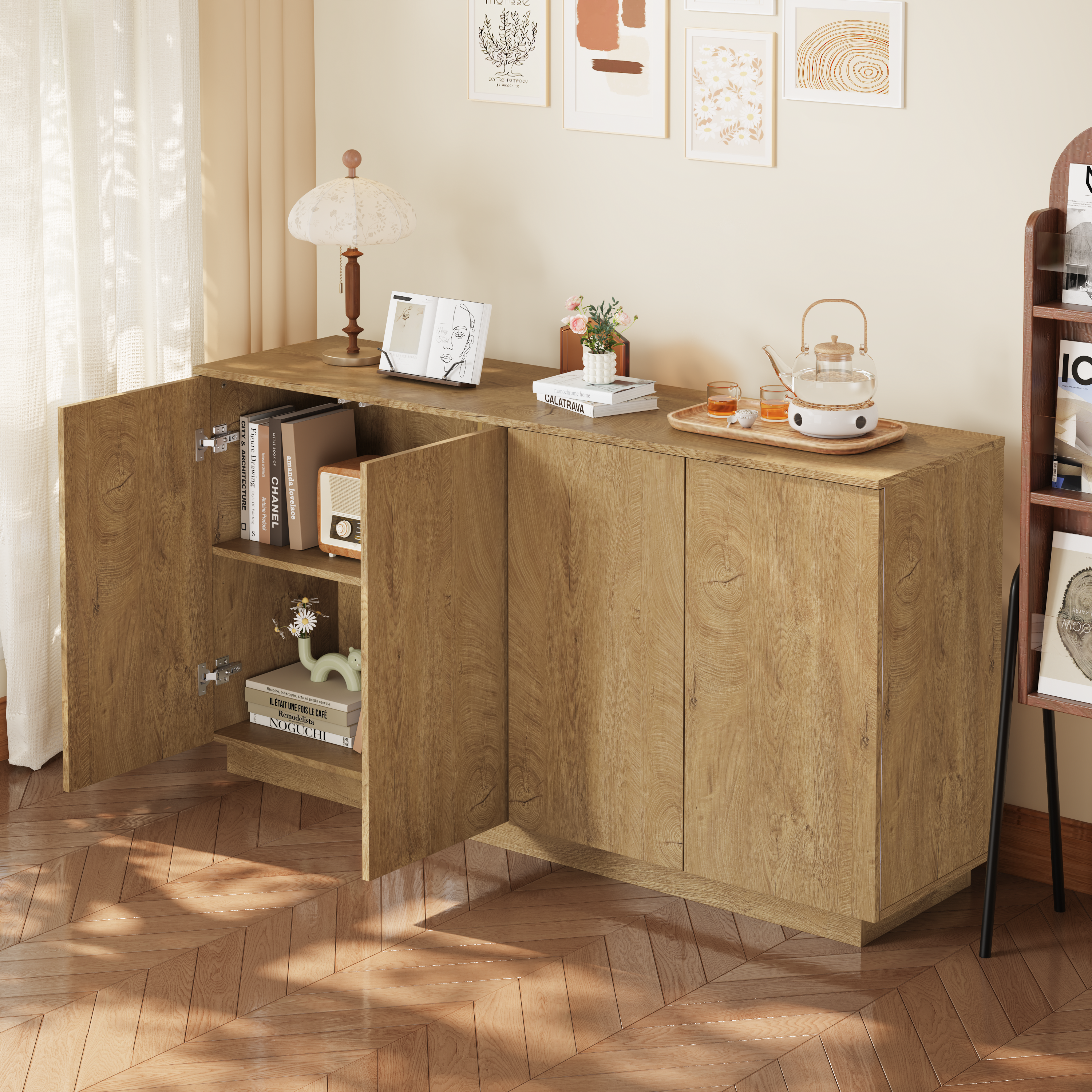 Buffet en bois Buffet Cabinet
