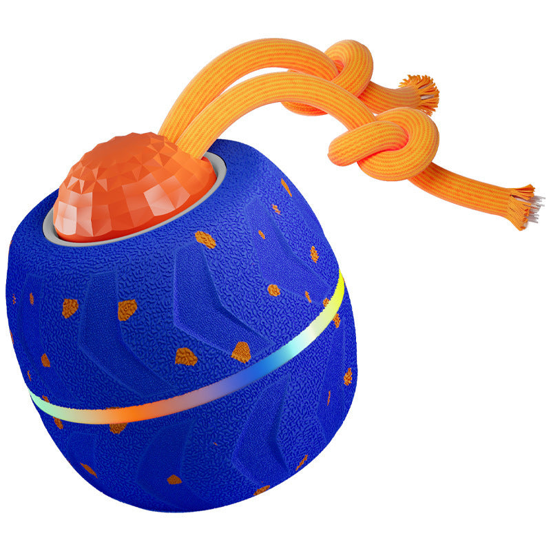 Pet Electric Smart Rolling Ball Spinning Sound Game Teether Toy