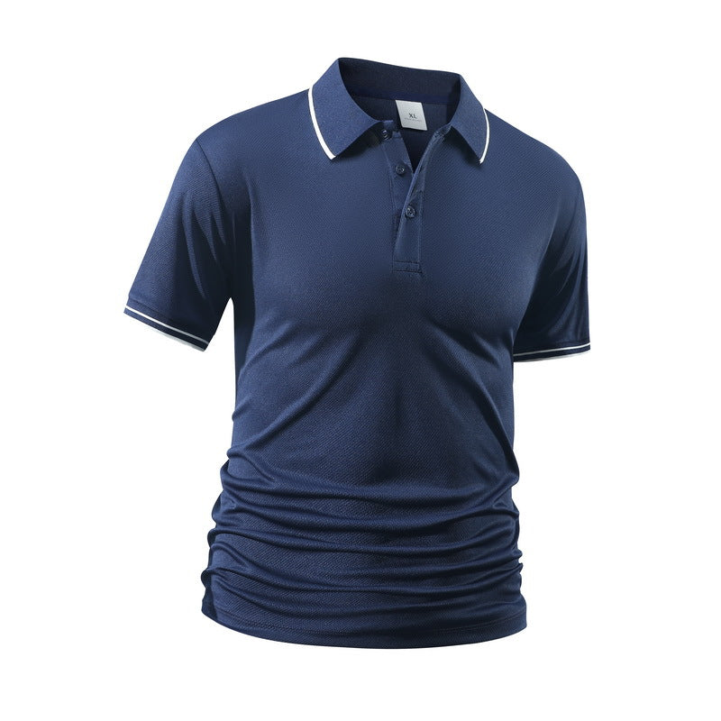 Polo homme avec plateau de col Lapel