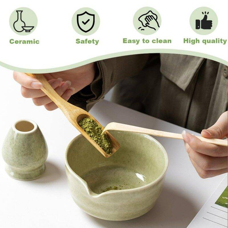 Set Matcha avec Matcha traditionnel en bambou