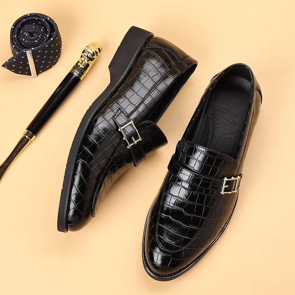 Chaussures en cuir élégant Casual Plus pour hommes