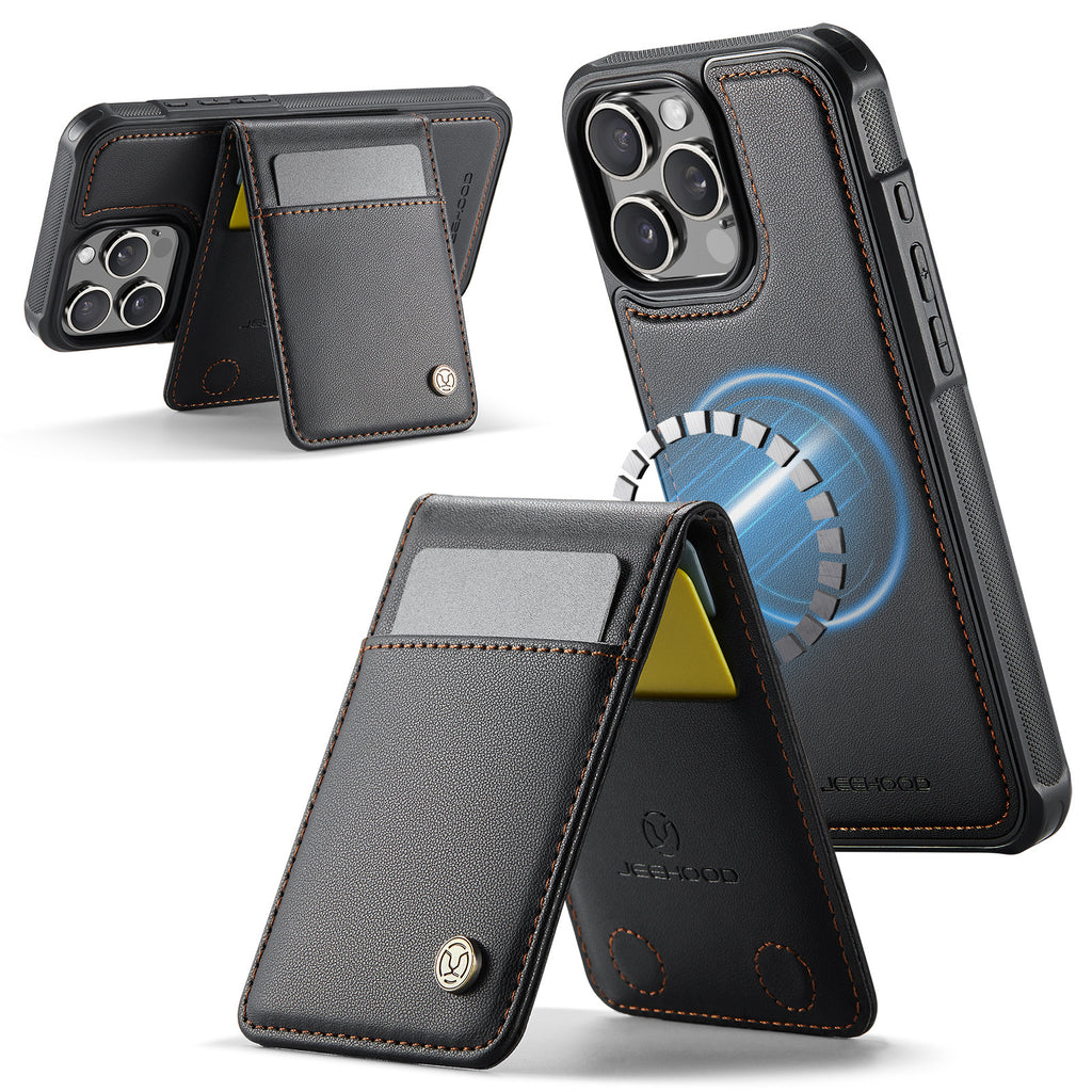 Boîtier de téléphone amovible magnétique sans fil avec support de carte antivol