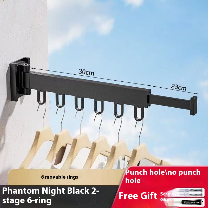 Suspension murale sans punch Petit pli fixe en alliage d'aluminium Airer