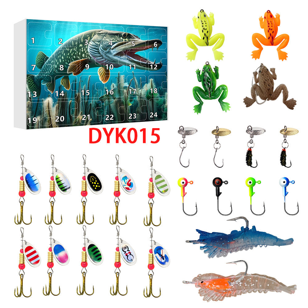 24 Compte à rebours Ensemble de pêche de Noël