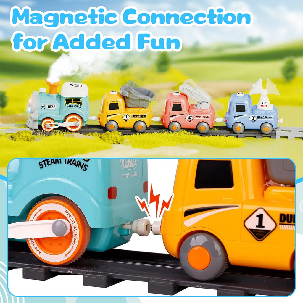 Ensemble de train électrique pour enfants avec télécommande - Jeu immersif avec sons de train authentiques