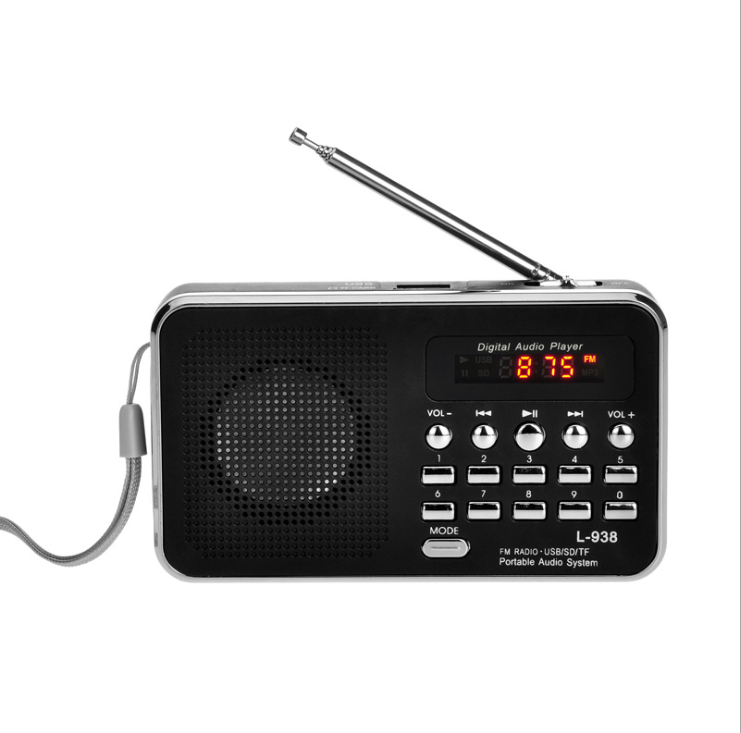 Multi-fonction carte radio portable mémoire MP3 lecteur de musique petite enceinte