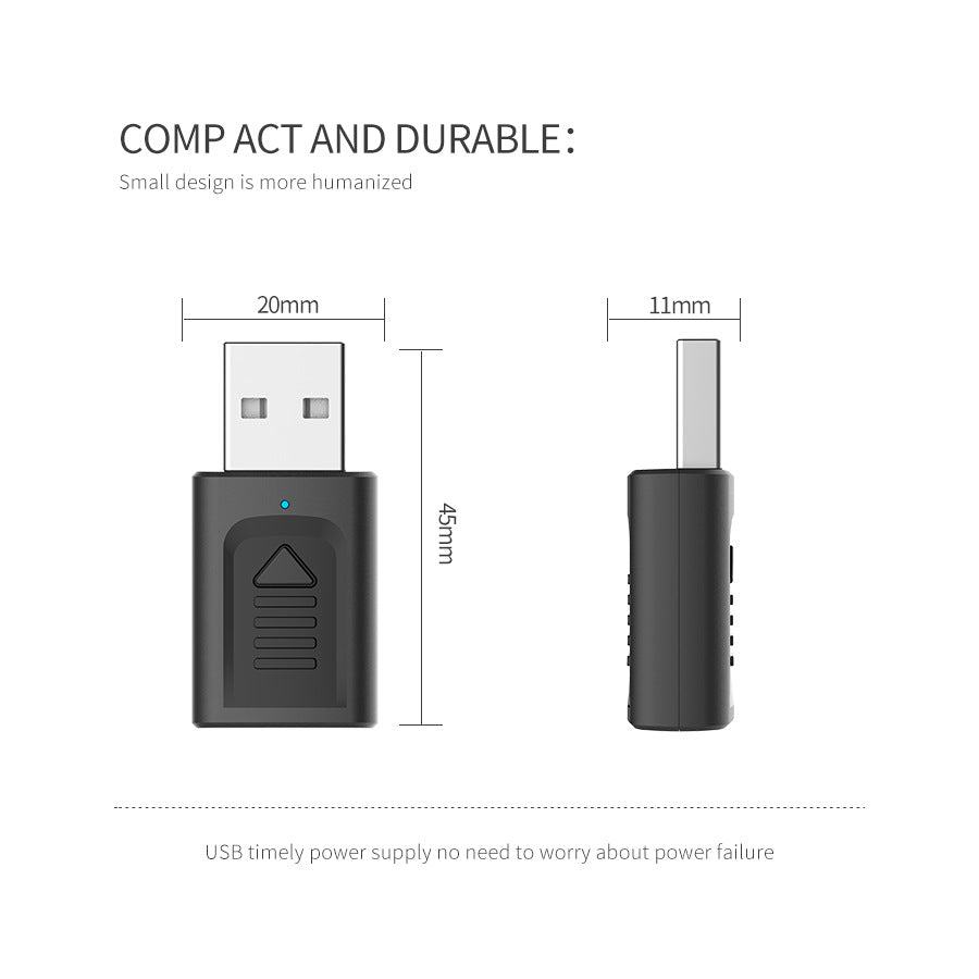 Récepteur 4-en-un d'émetteur audio USB