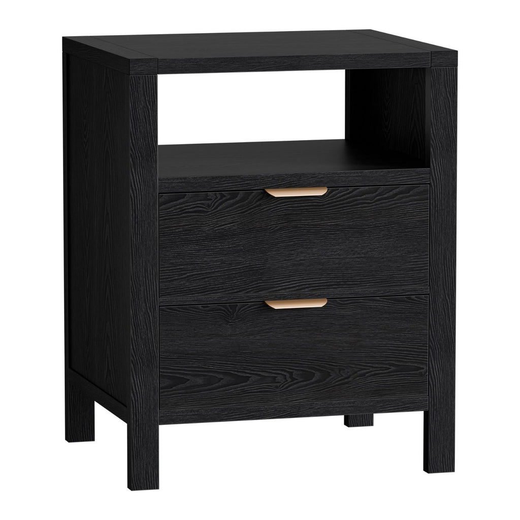 Table de chevet avec 2 tiroirs et plateau