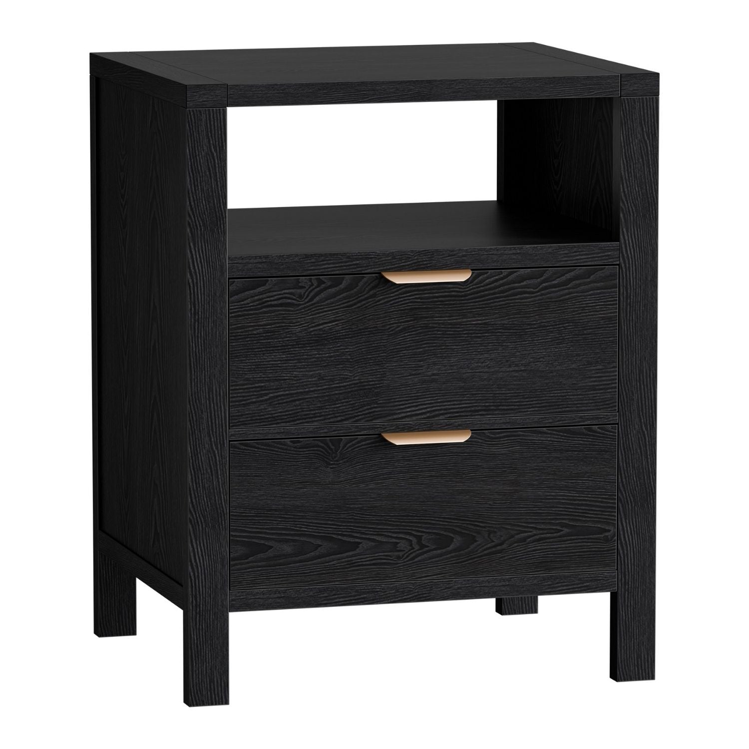 Table de chevet avec 2 tiroirs et plateau