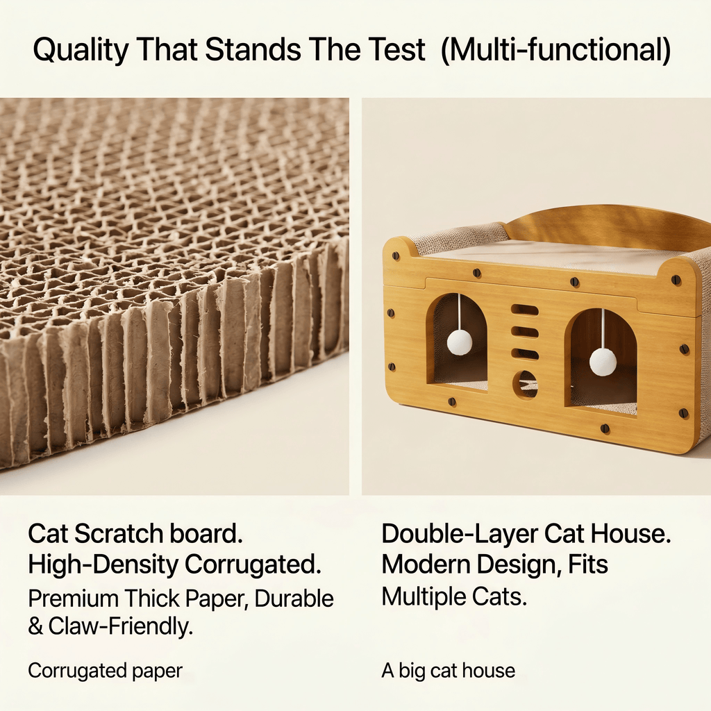 Multi-style Double Layer Cat House