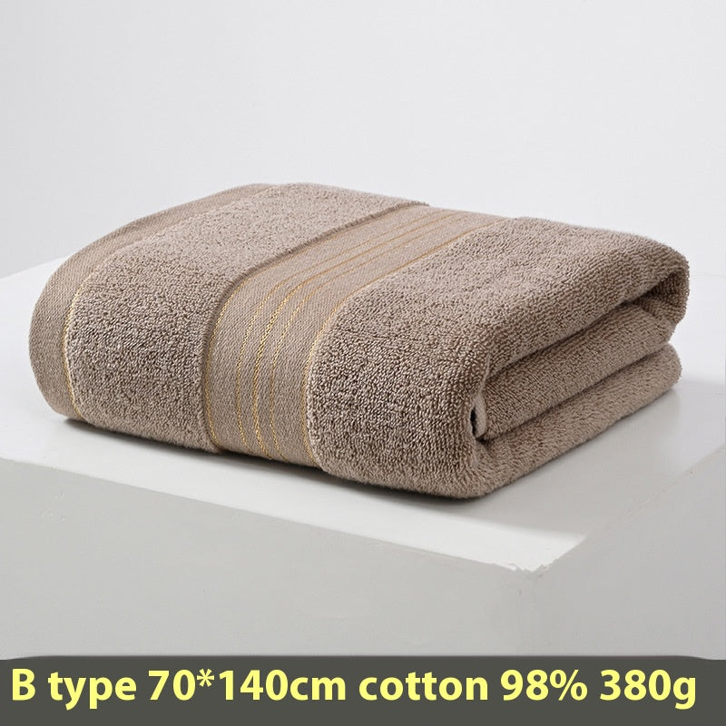 Serviette de coton pur de couleur solide portable