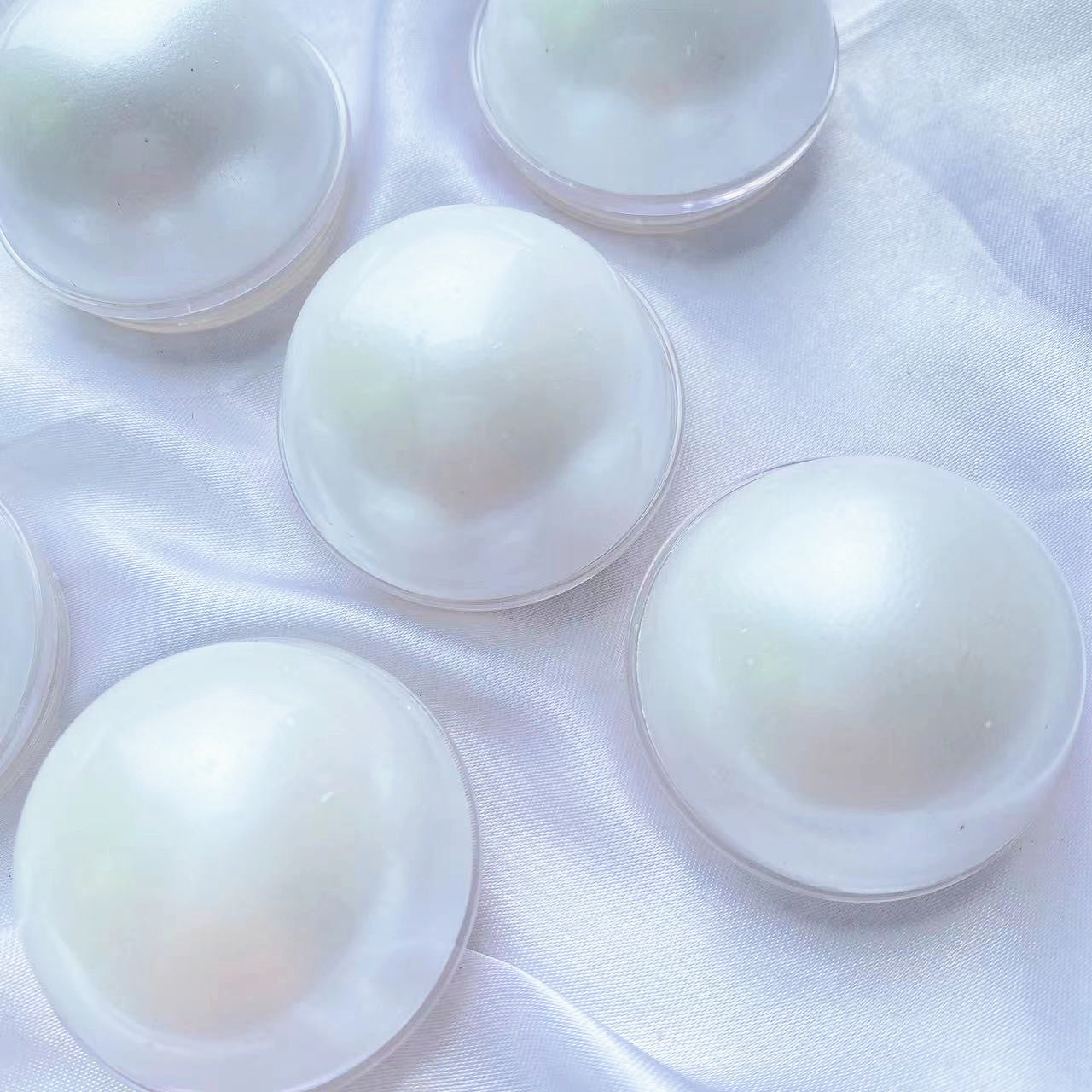 Porte-bag pneumatique pliant blanc créatif Large Pearl