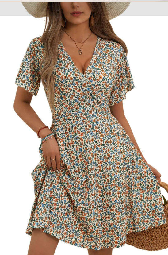 Robe courte casual une pièce pour femmes