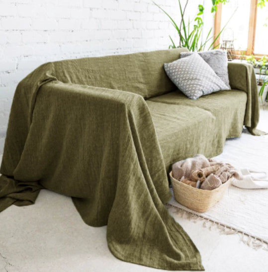 Serviette Hemp Jet Canapé Couverture de climatisation