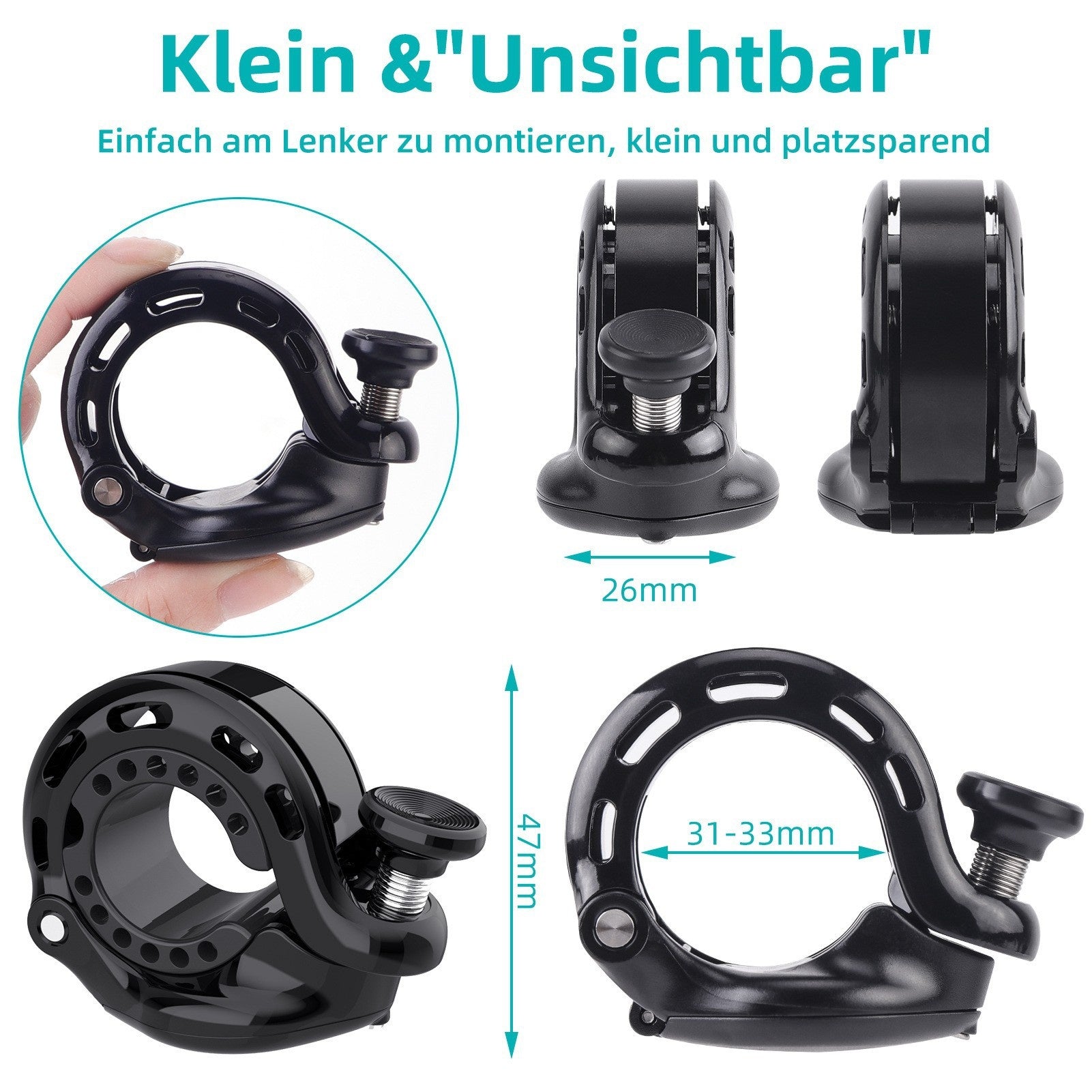 Positionnement du vélo Antivol Bell VTT Aluminium Alliage Bell Jeu Bell Cyclisme F