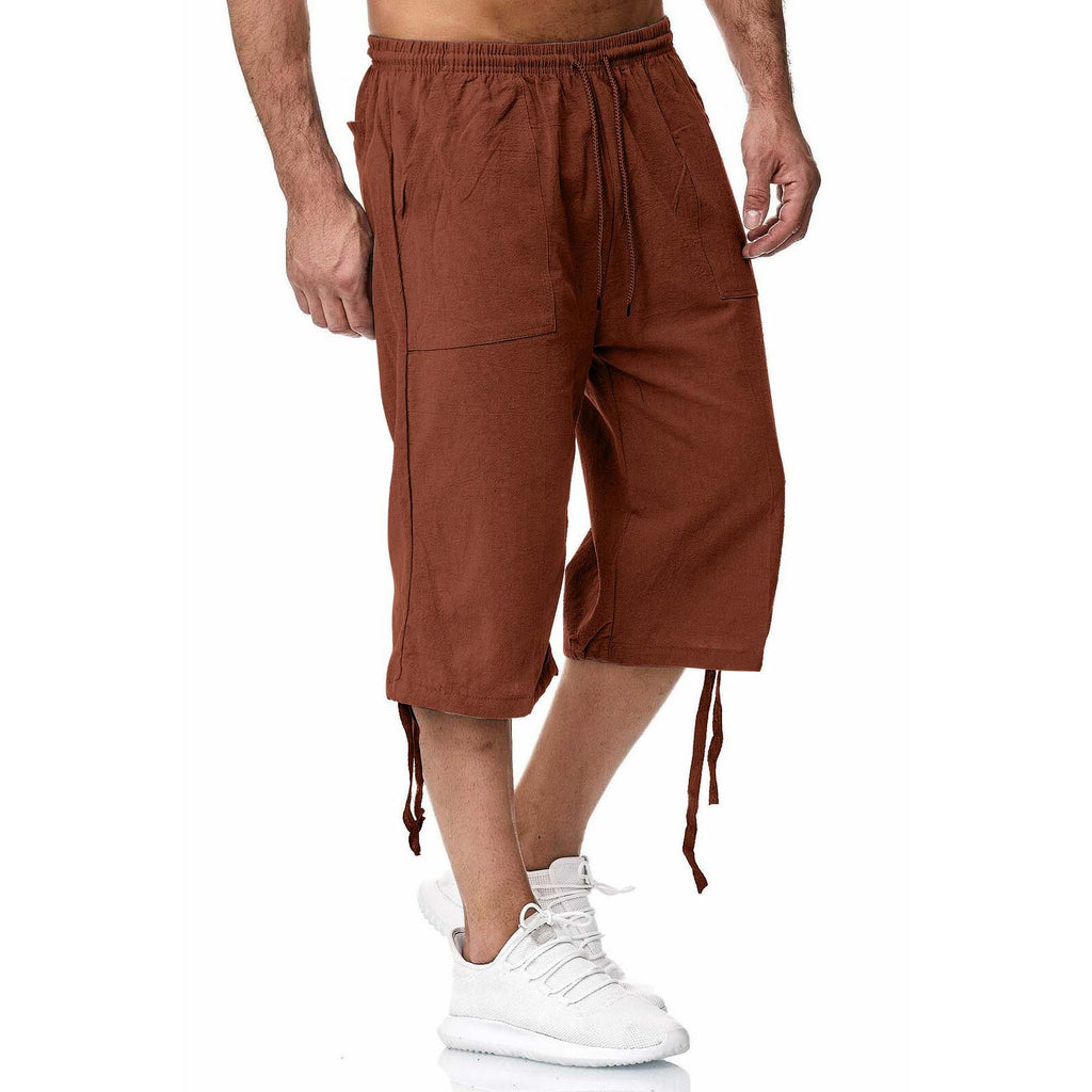 Pantalon de sport casual de coton et de coton d'été Linge de maison croped Casual P