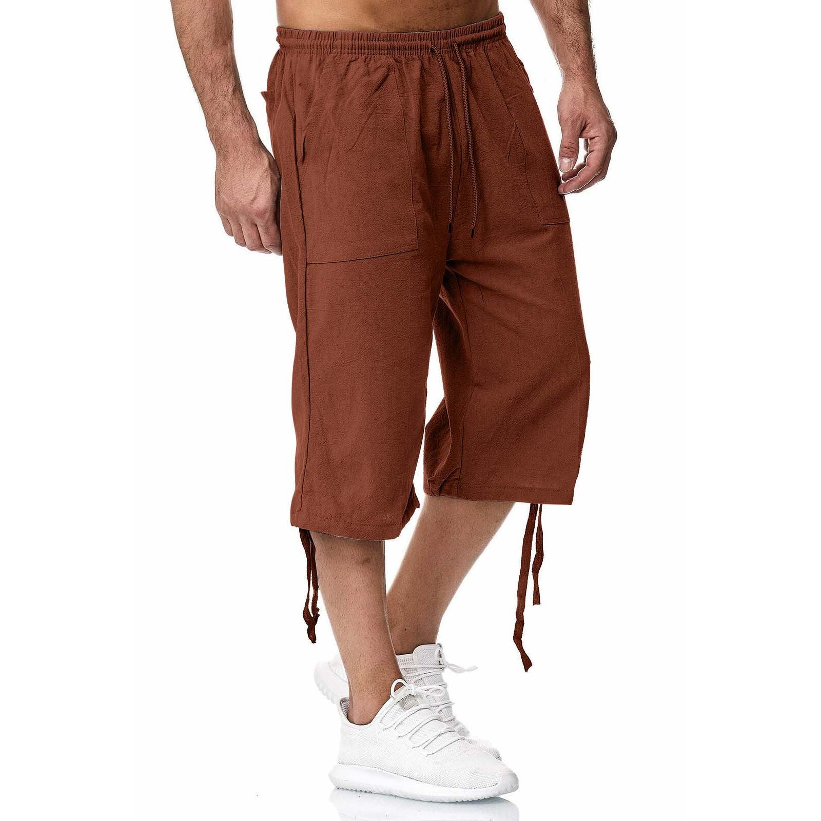 Pantalon de sport casual de coton et de coton d'été Linge de maison croped Casual P