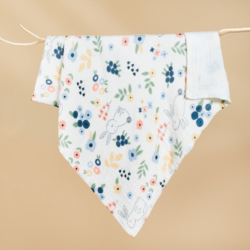 Couverture pour bébé imprimé en coton pur