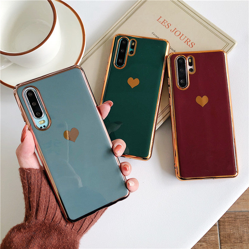 Cas de téléphone d'amour électroplaçant
